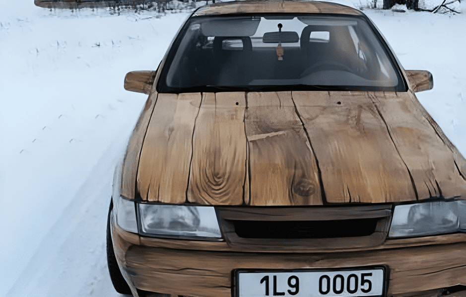 wooden car