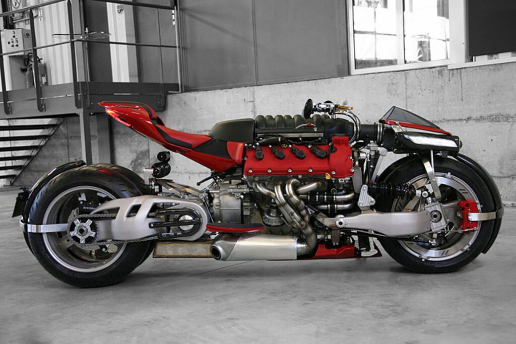 yes this quad bike is built around a maserati v8