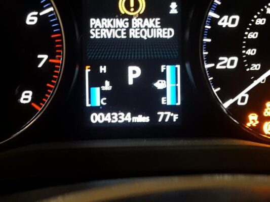 2019 mitsubishi outlander parking brake service