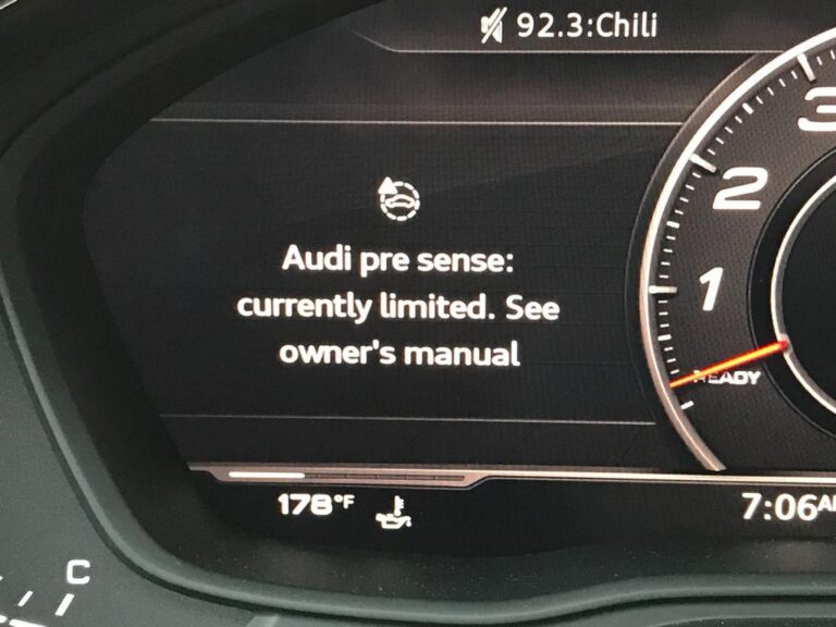 audi pre sense system
