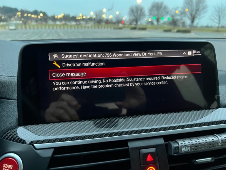 bmw drivetrain malfunction