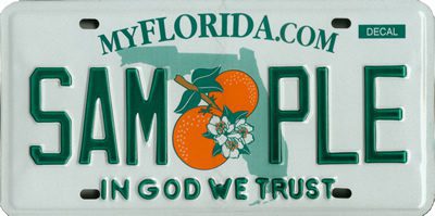 florida license plate