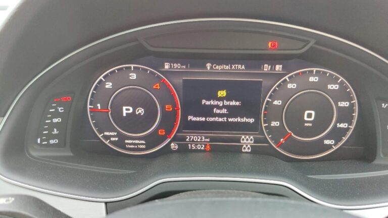 parking brake malfunctions