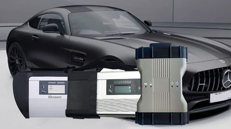 diagnostic scanner on a mercedes