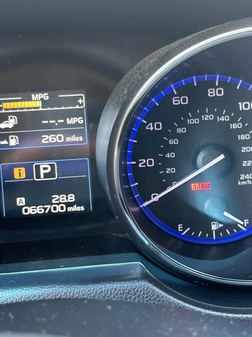 electronic parking brake subaru