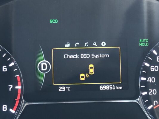 kia check bsd system warning