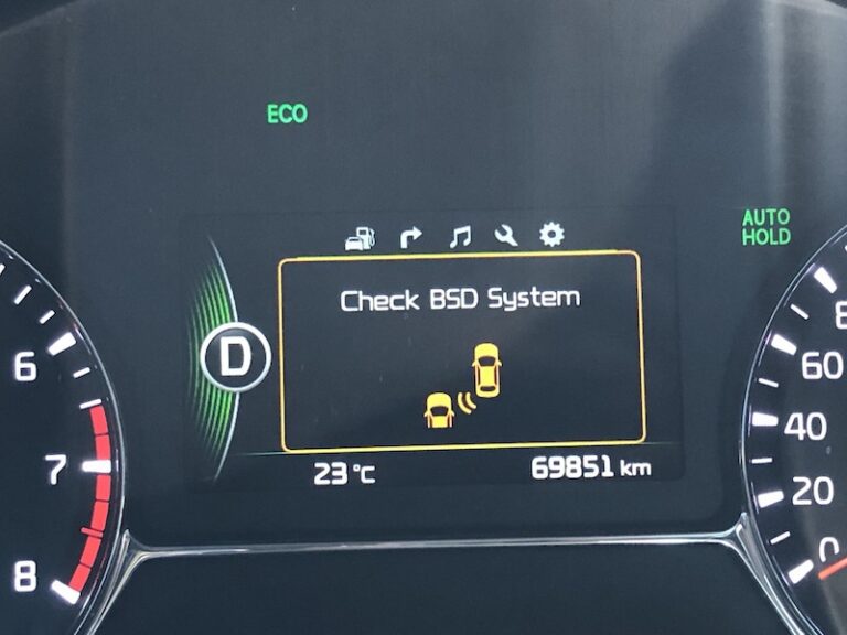 kia check bsd system warning