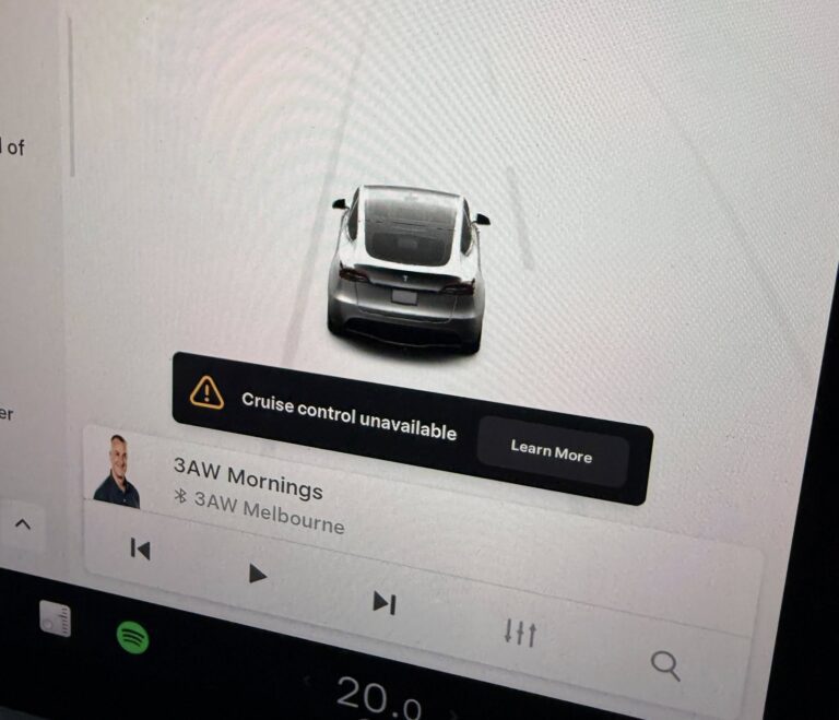 tesla cruise control unavailable