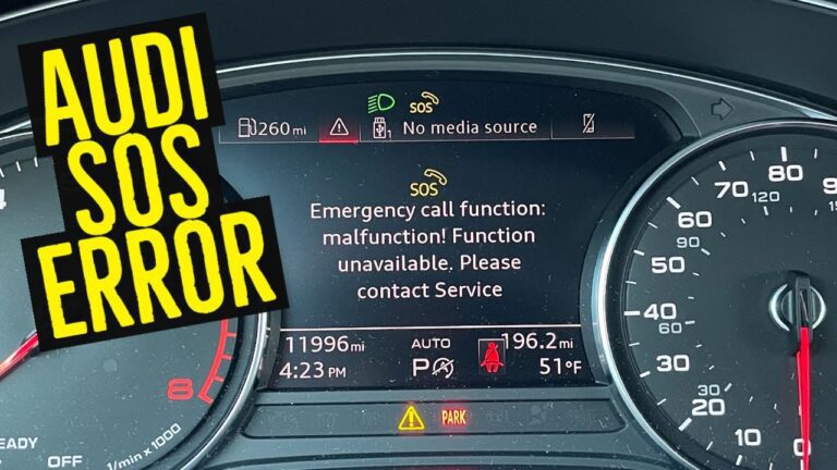 audi emergency call malfunction