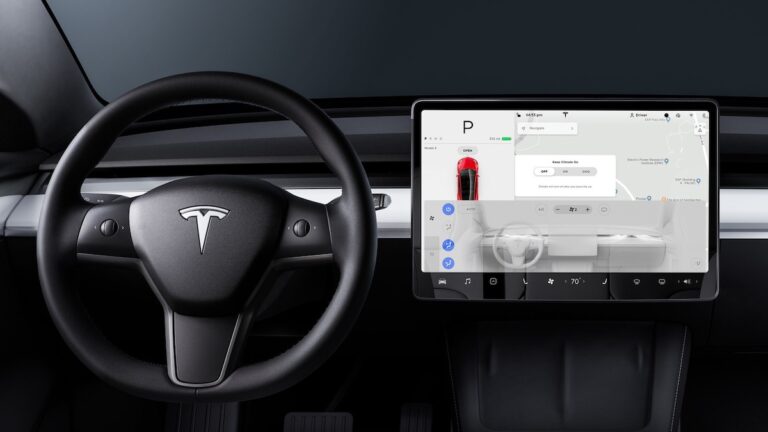 tesla climate control system