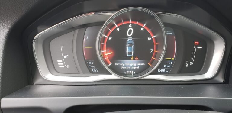volvo battery charging failure service urgent