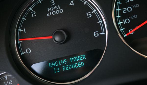 chevy engine power is reduced