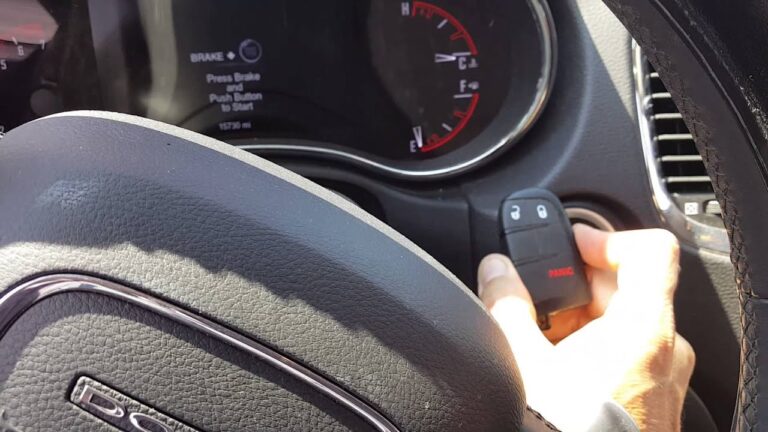 dodge durango push start button