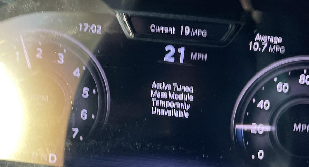 active tuned mass module temporarily unavailable