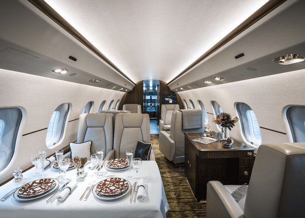 interior of bombardier global express xrs
