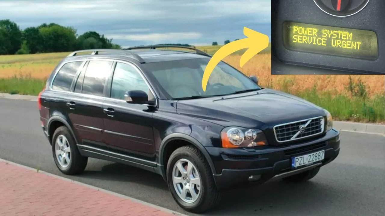 volvo power system service urgent warning