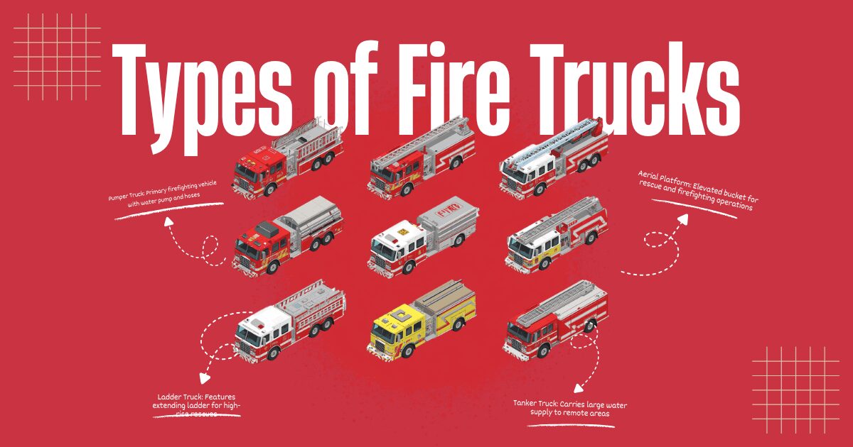different types of fire trucks