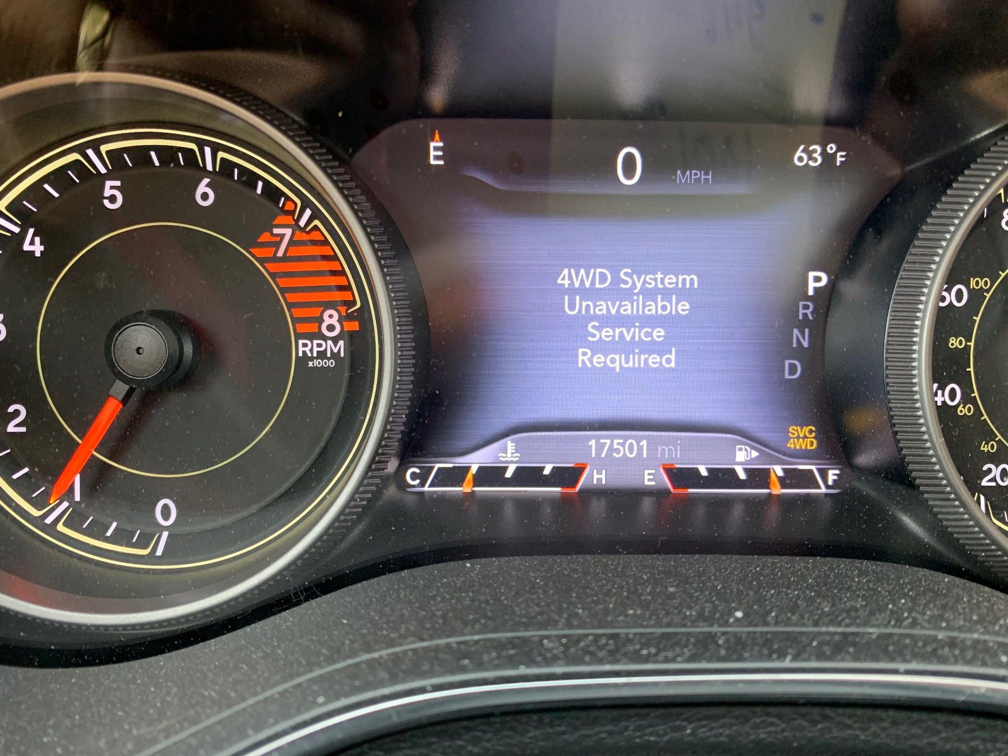 jeep cherokee 4wd system unavailable