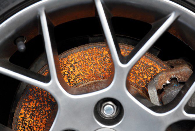 rusty brake rotor
