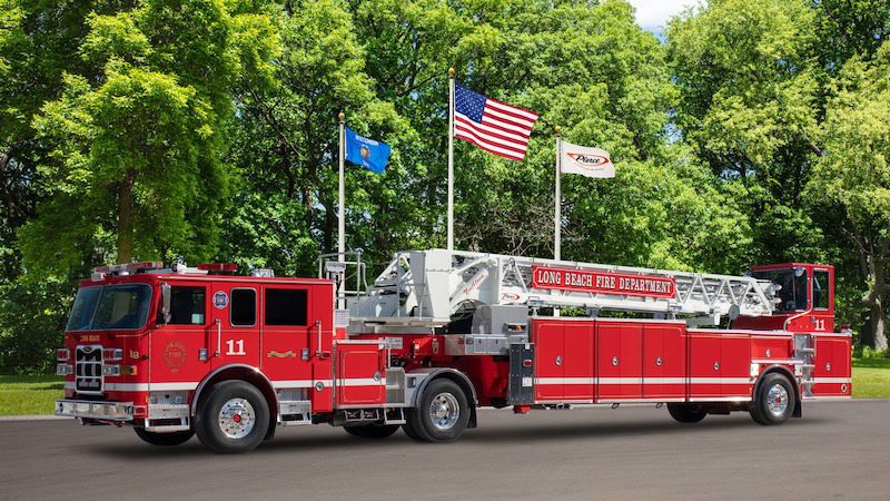 tiller aerial ladder truck