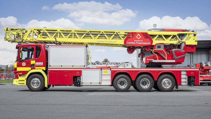 turntable ladder truck