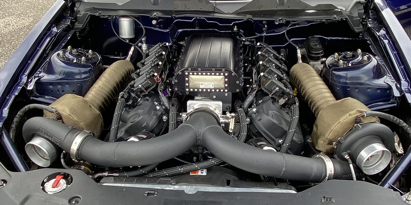 twin turbo 5.0l coyote engine