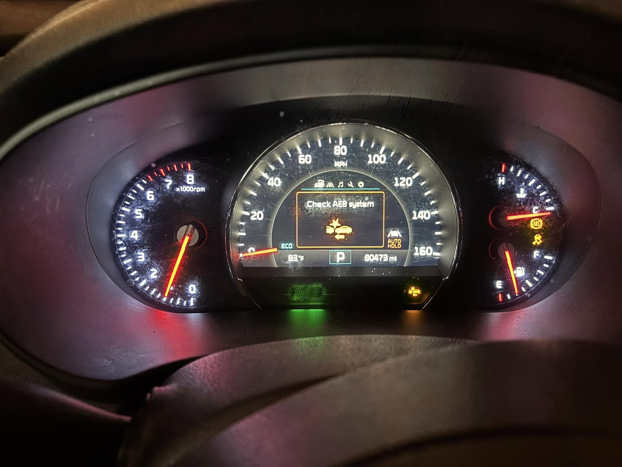 aeb system warning