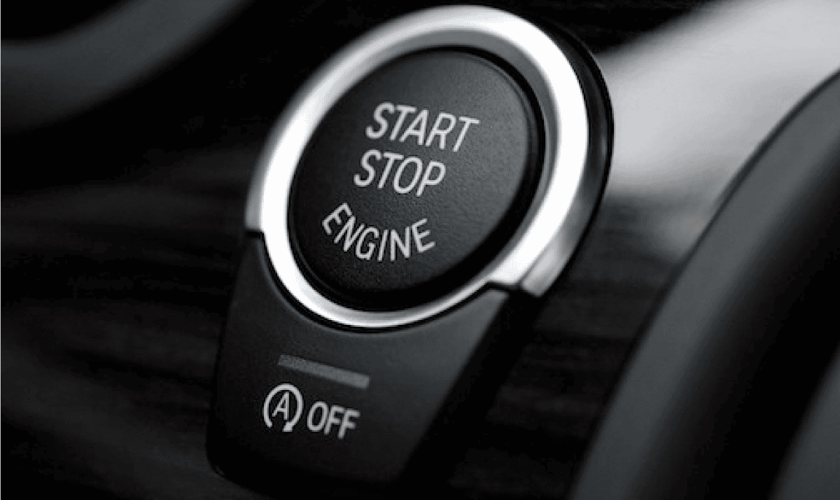 car stop start button
