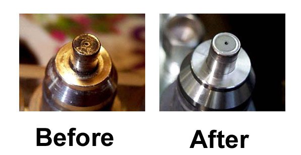 fuel injector before and after