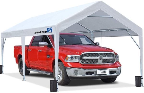 Peaktop Outdoor Upgraded Heavy Duty Carport