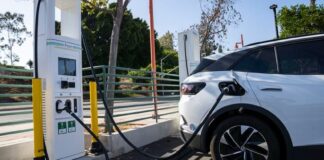 electric car charging station