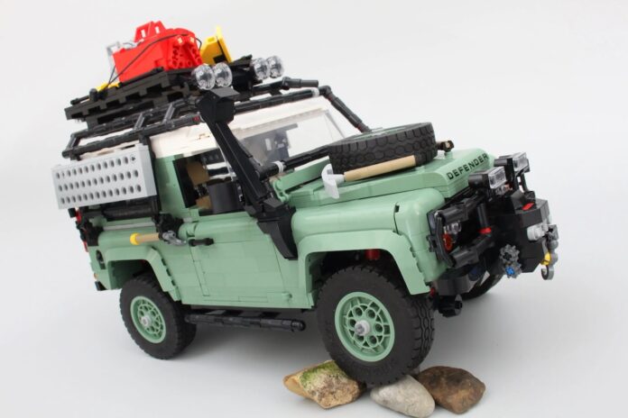 iconic land rover defender 90 as a lego toy