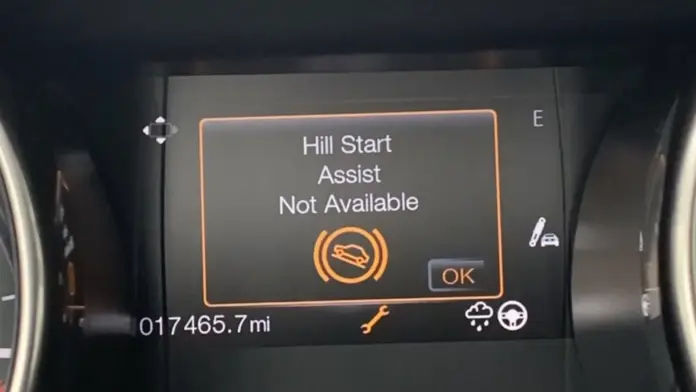 Ford Hill Start Assist Not Available