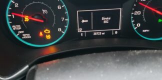 Chevy Traverse Service ESC warning