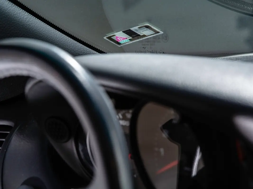 FasTrak on windshield