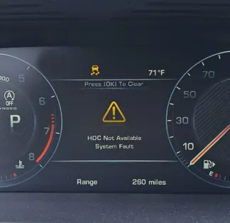 land rover hdc fault system not available