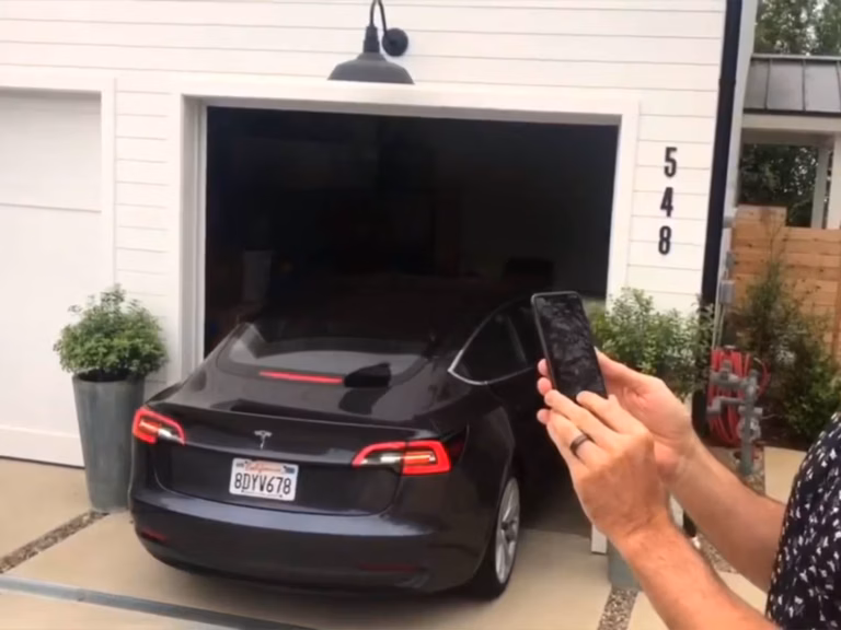 tesla homelink