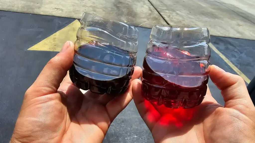 transmission fluid comparison dirty vs clean