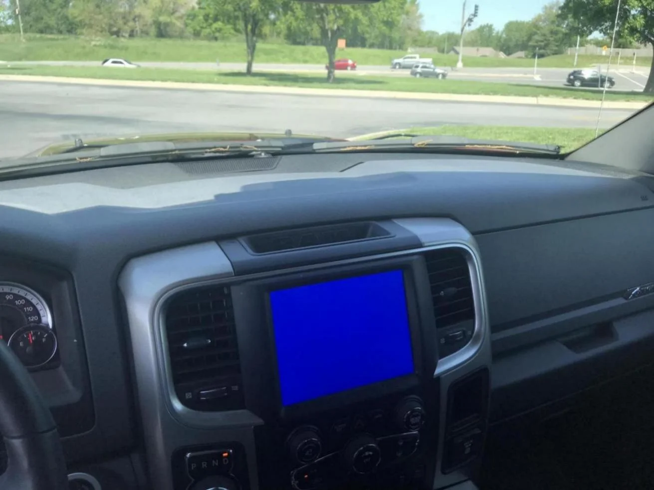backup camera blank screen
