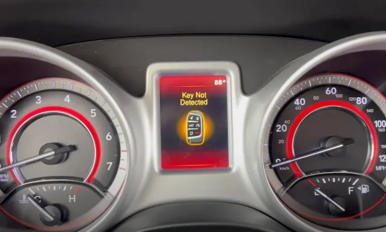 dodge journey key not detected