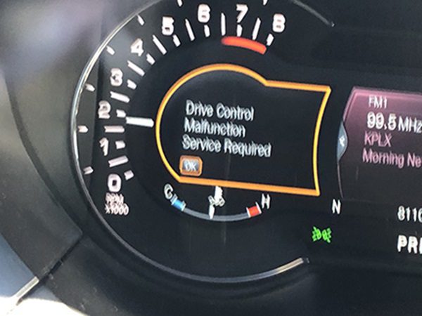 drive control malfunction