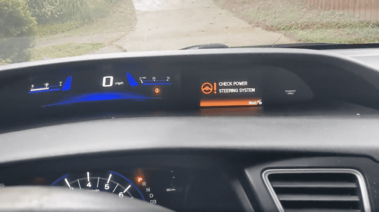 honda civic check power steering system