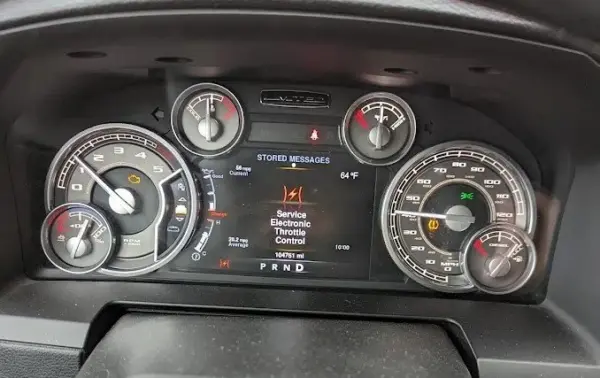 ram 1500 service electronic throttle control