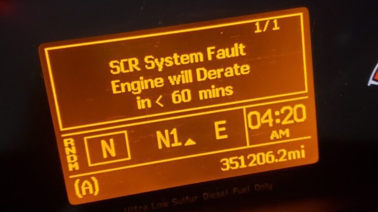 scr system fault