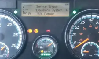 service engine emissions system 25 derate