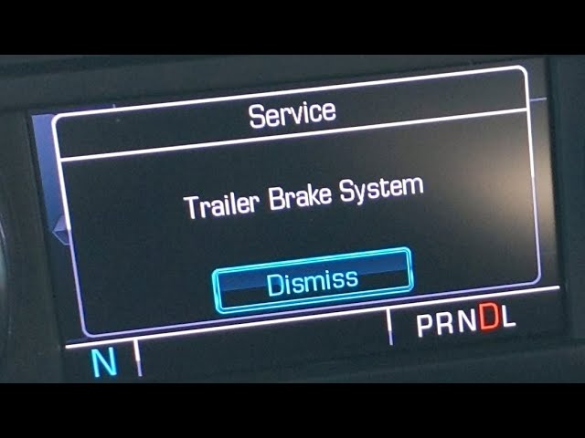 Silverado trailer brake system