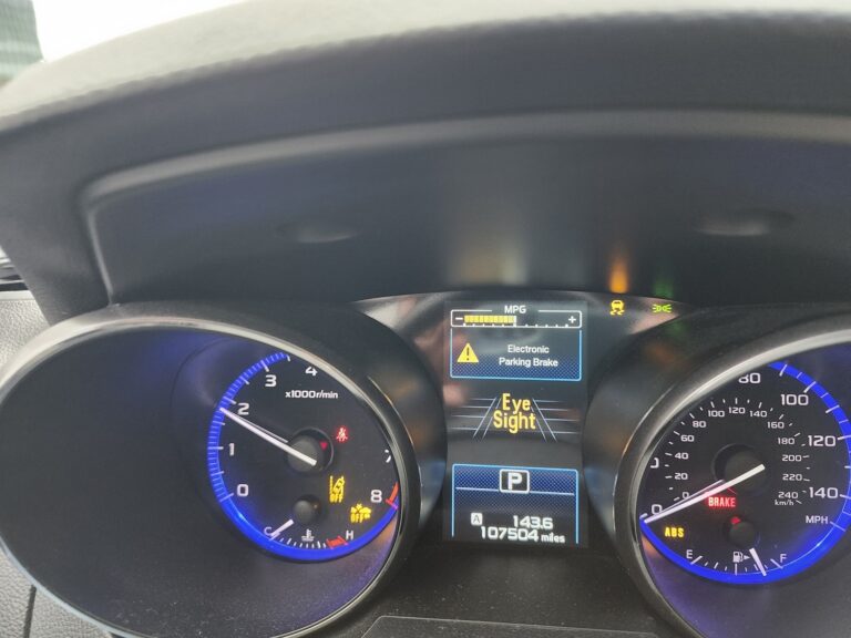 subaru electronic parking brake