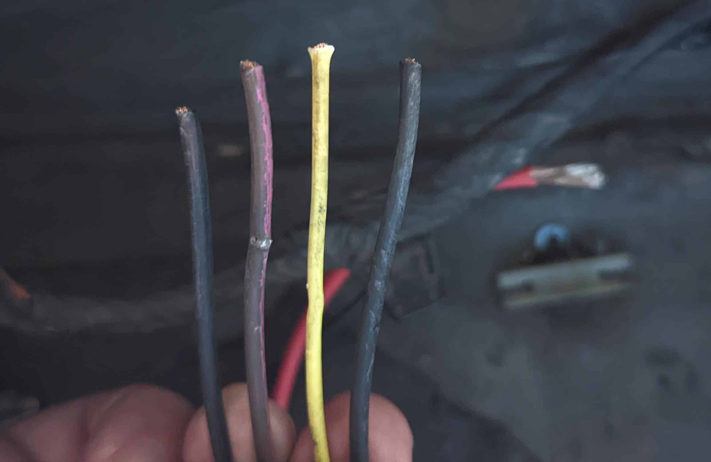 wires from fuel pump
