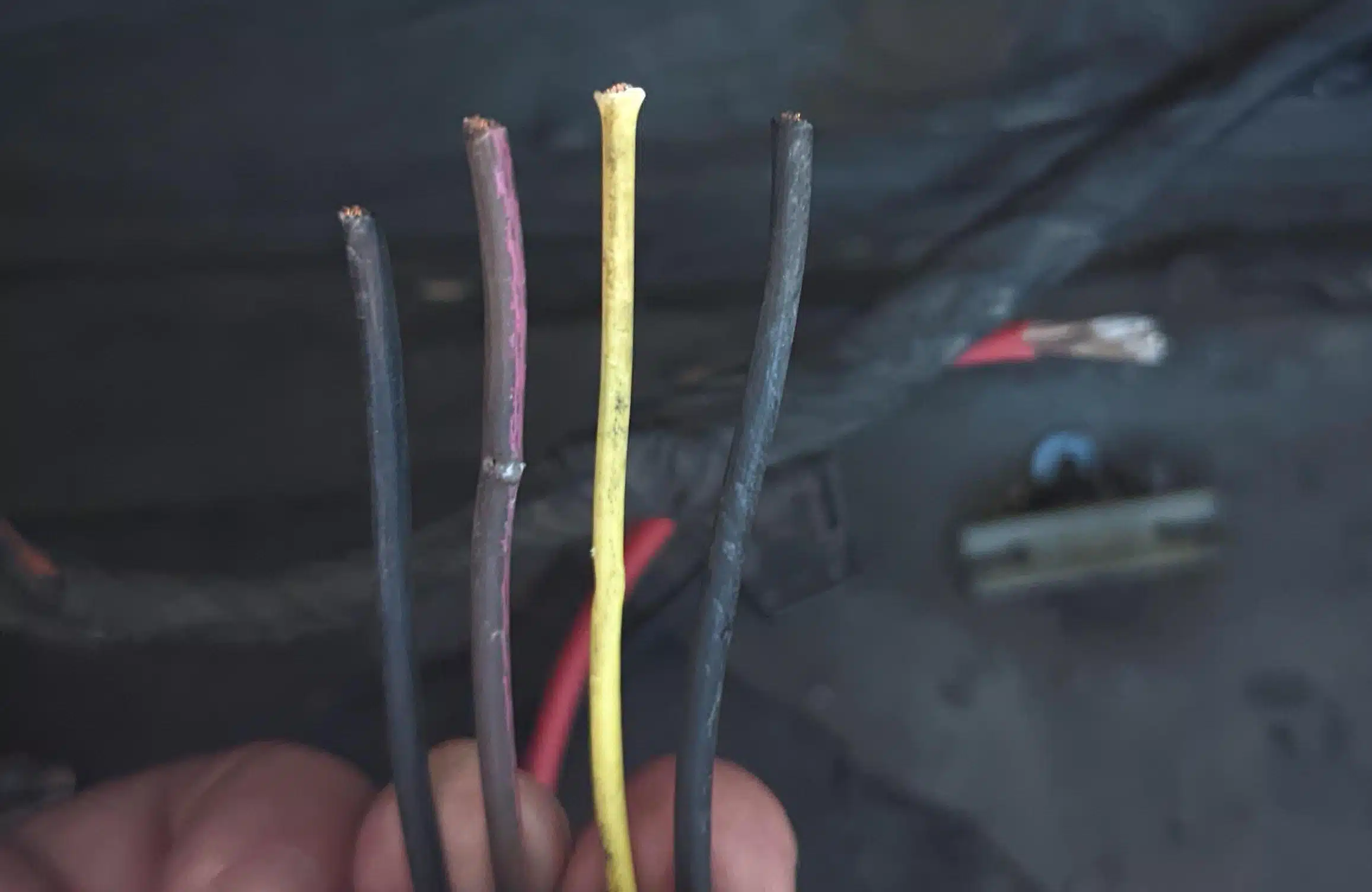 wires from fuel pump