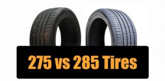 275 tires vs 285 tires